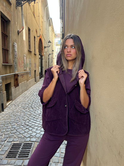 MACARON GILET TRAPUNTATO BORGOGNA