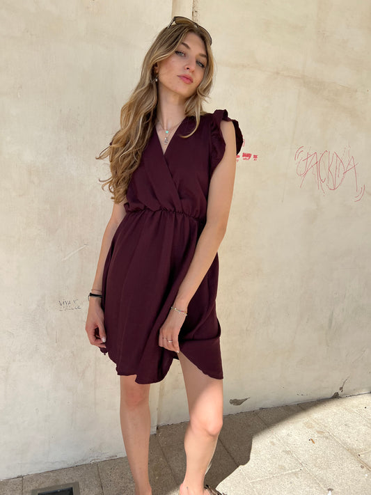 RACHELE MINI DRESS VAR.PRUGNA