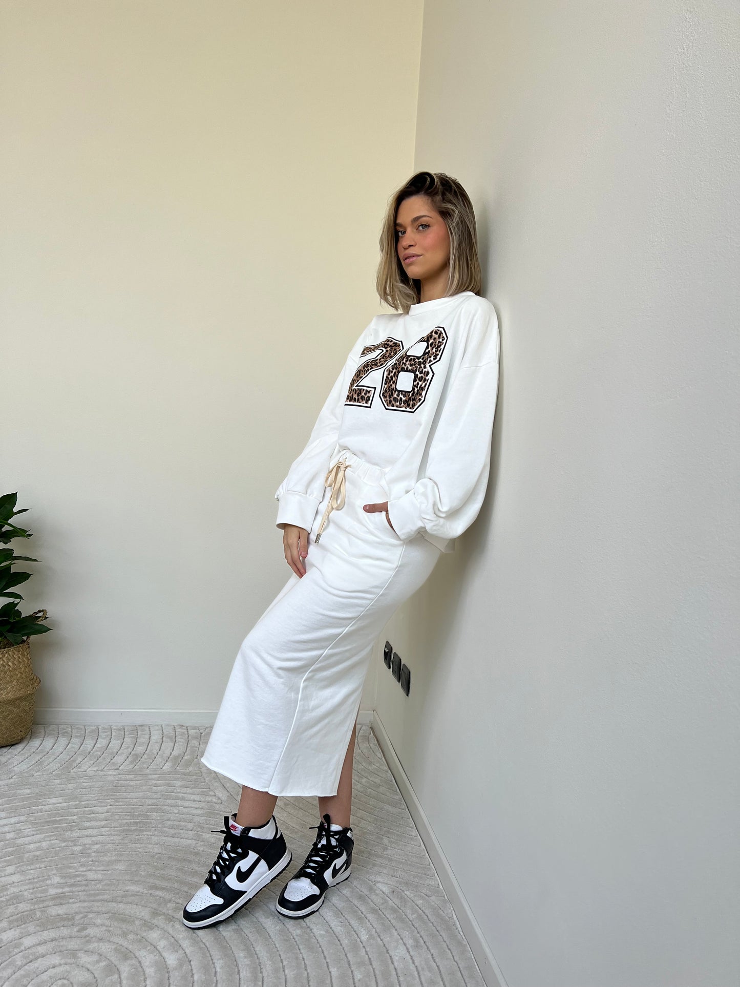 JANA SET IN FELPA GARZATA BIANCO
