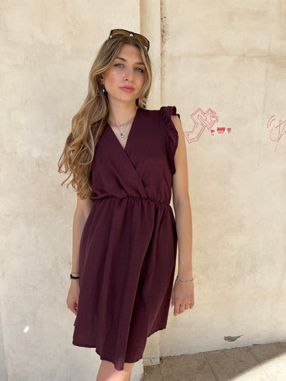 RACHELE MINI DRESS VAR.PRUGNA
