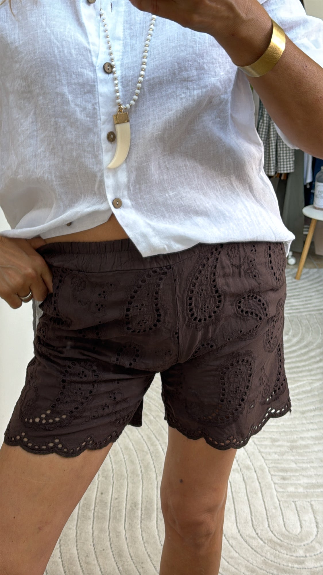 SHORT SANGALLO CIOCCOLATO