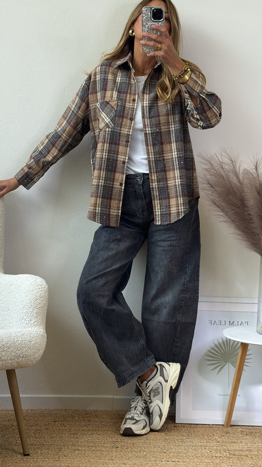 JEANS BARREL  ANTRACITE TAGLIA L