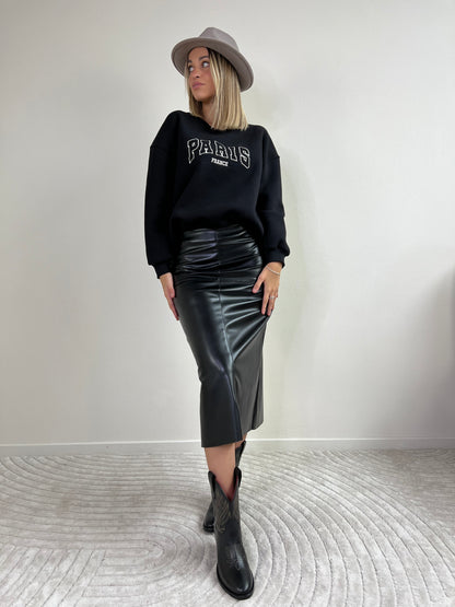 LONGUETTE ECOPELLE NERO TAGLIA M