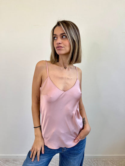 TOP SATIN NUDE