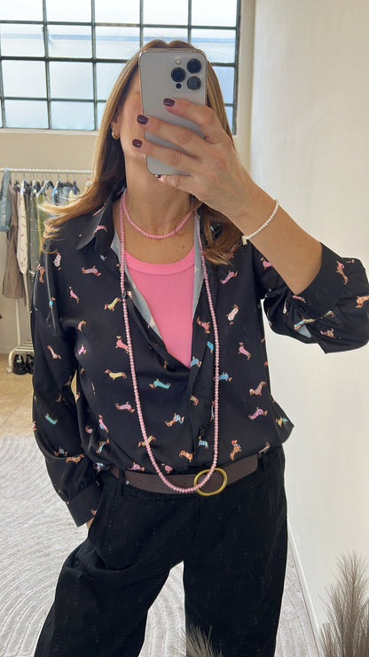 COLLANA LUNGA ROSA