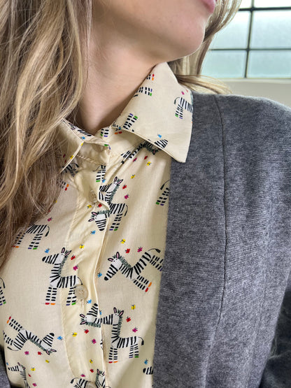 CAMICIA CARTOON STAMPA ZEBRA