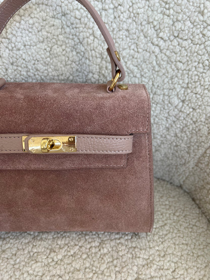 ZELDA BORSA SCAMOSCIATA ROSA BLUSH