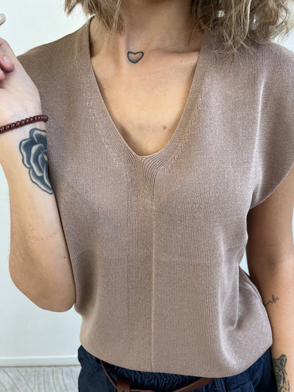 AMBRA MAGLIA BISCOTTO