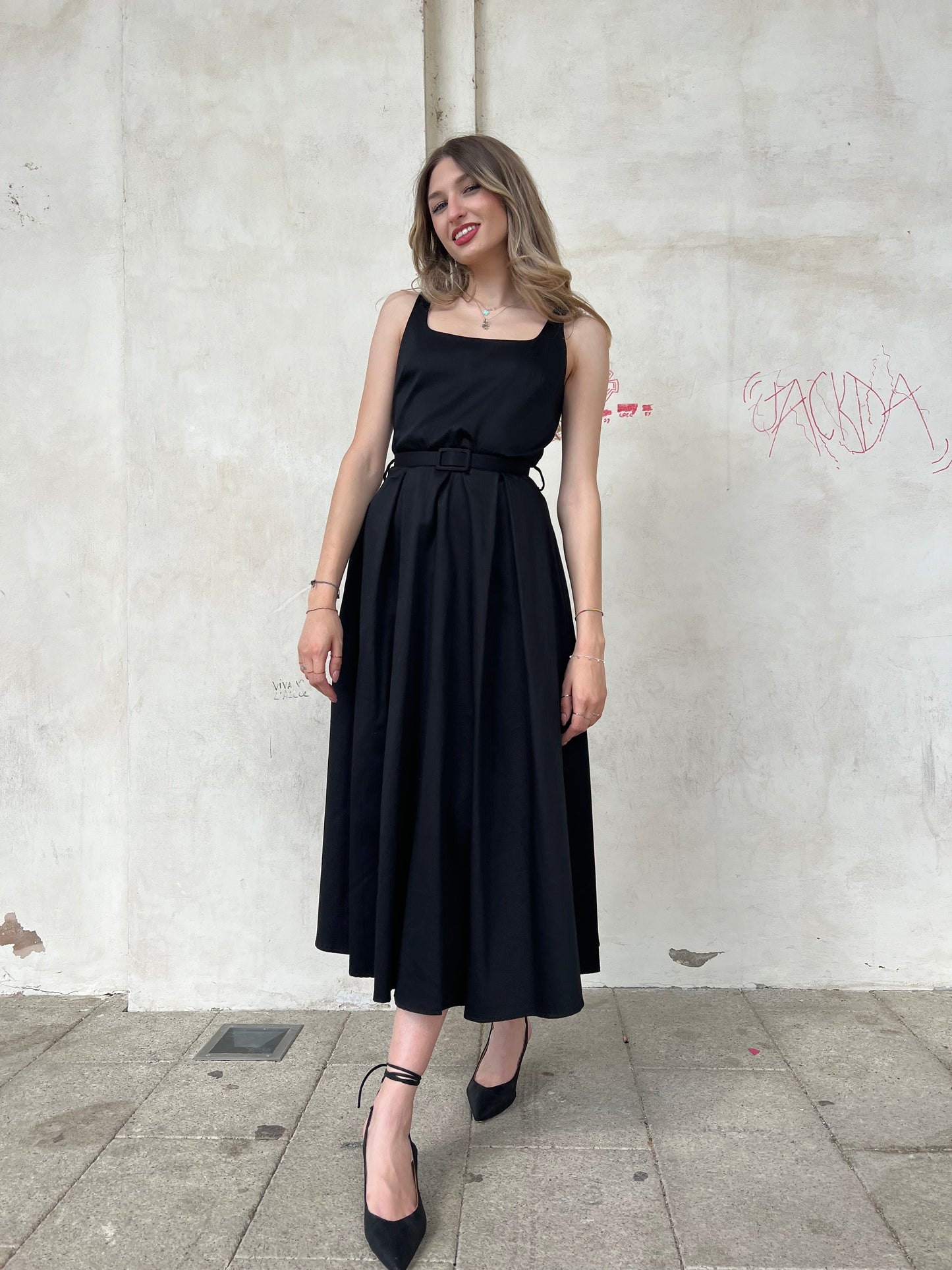 CHARLOTTE DRESS NERO tg.s