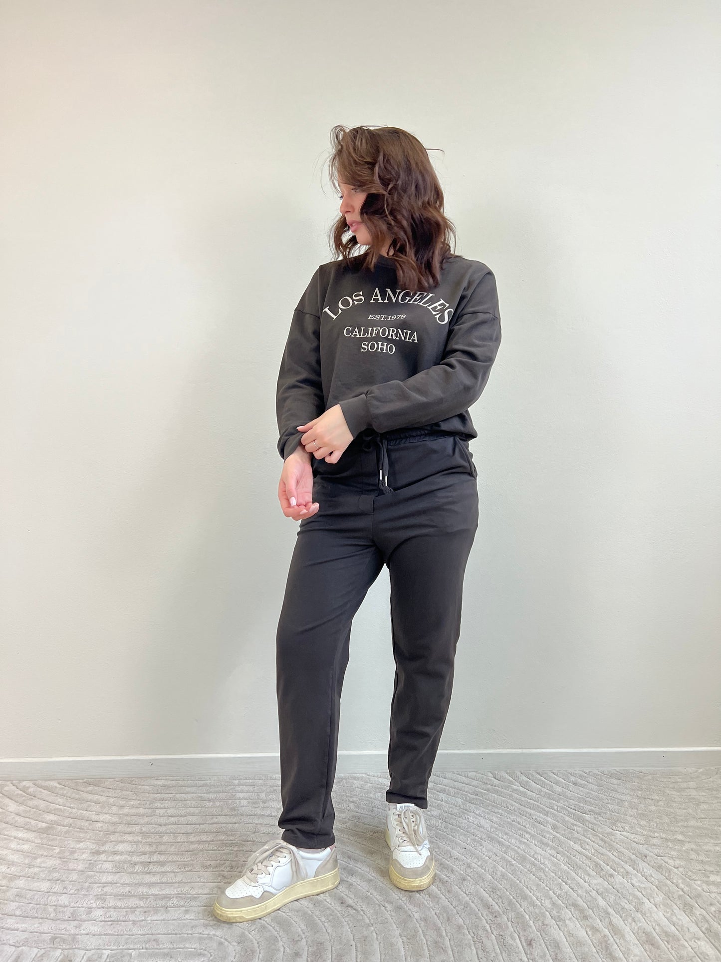 HUSTON PANTALONE TUTA CIOCCOLATO