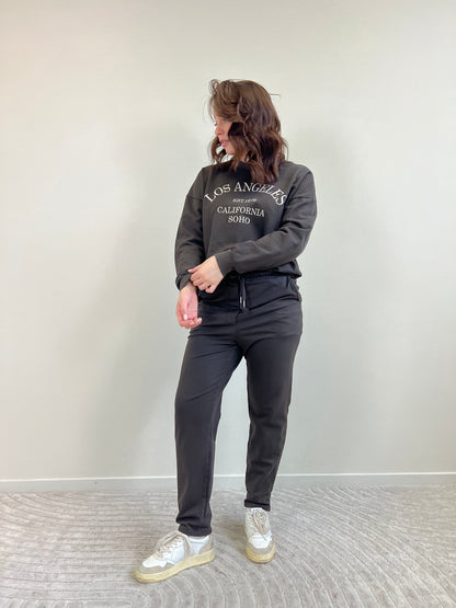 HUSTON PANTALONE TUTA CIOCCOLATO