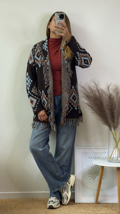 KLIMT CARDIGAN CIOCCOLATO