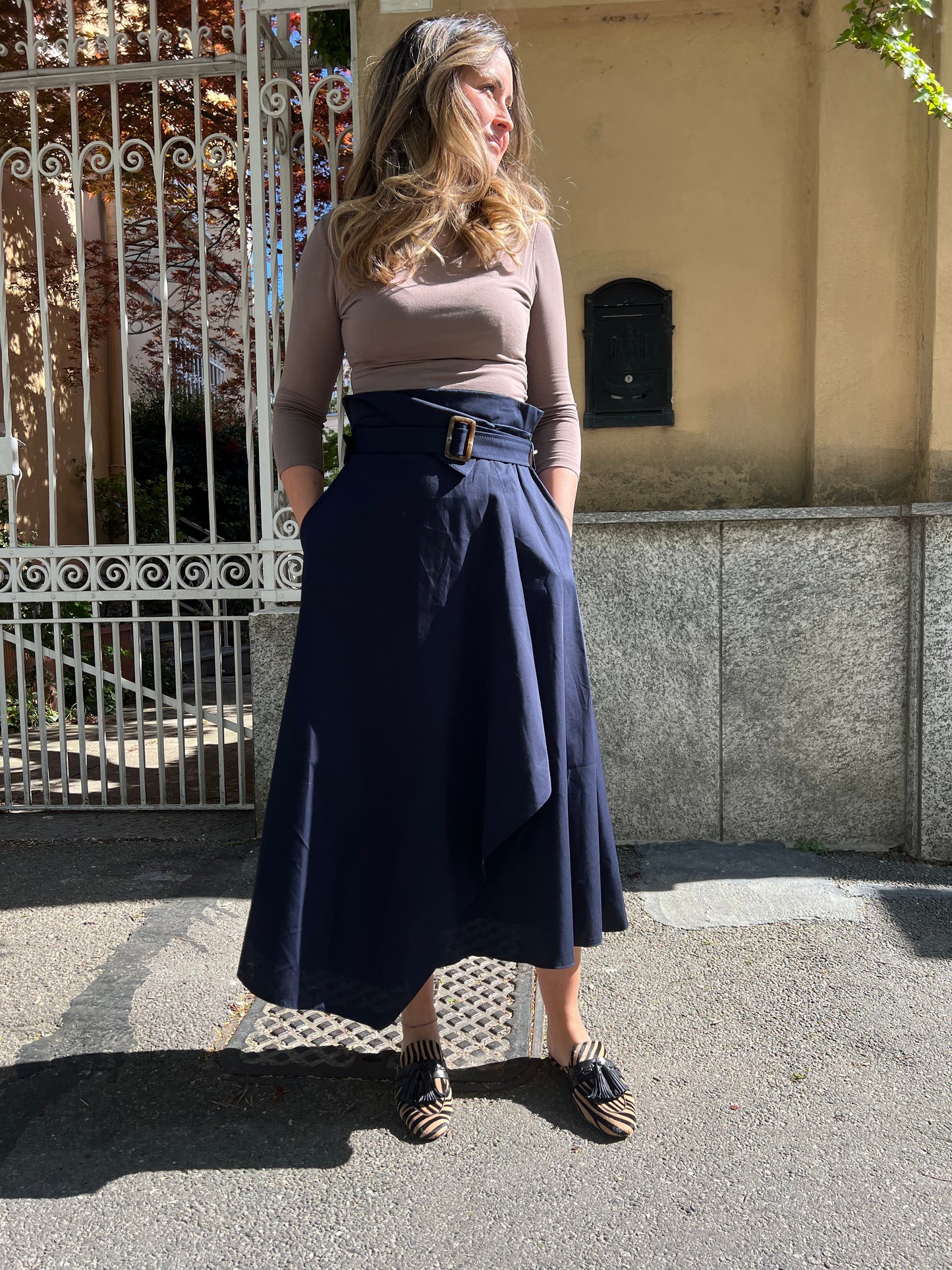 MARICA GONNA A PORTAFOGLIO BLU