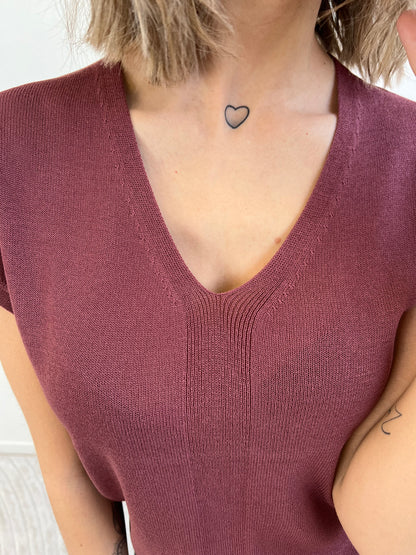 AMBRA MAGLIA ROSSO INDIA