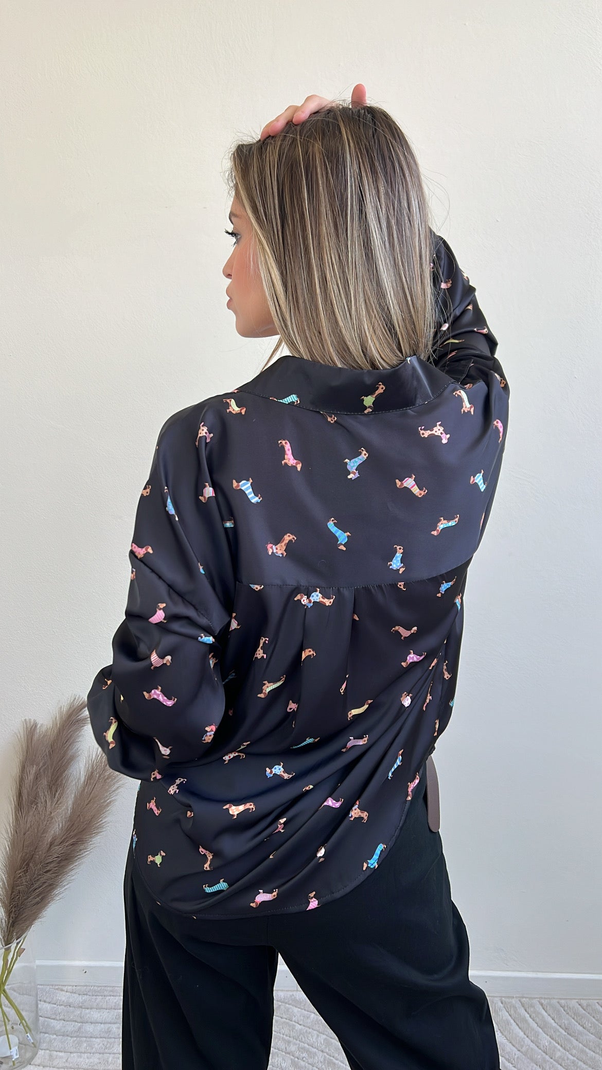 CAMICIA BASSOTTI NERA