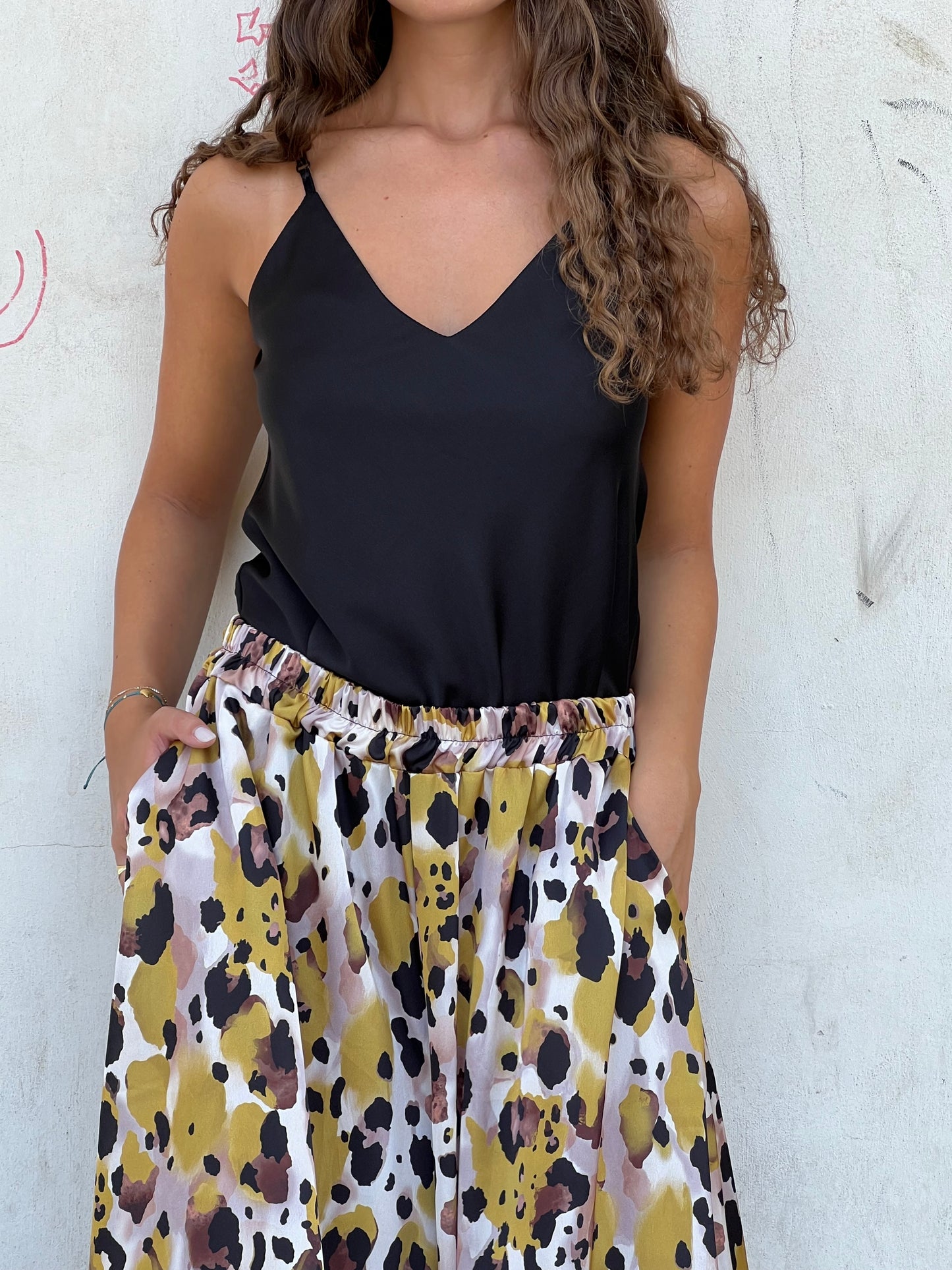 TOP SATIN VAR.NERO