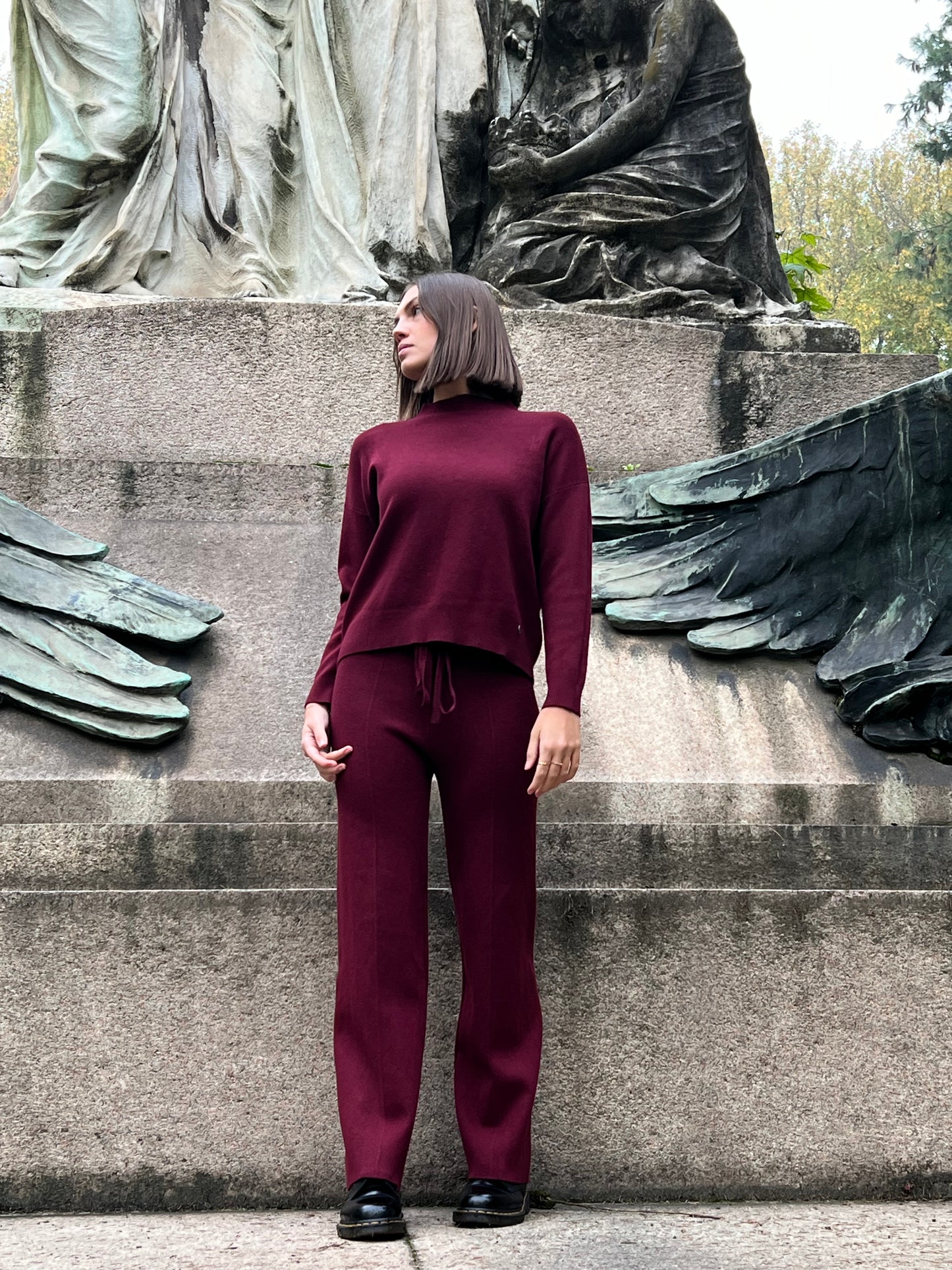 COPENAGHEN SET TUTA BURGUNDY