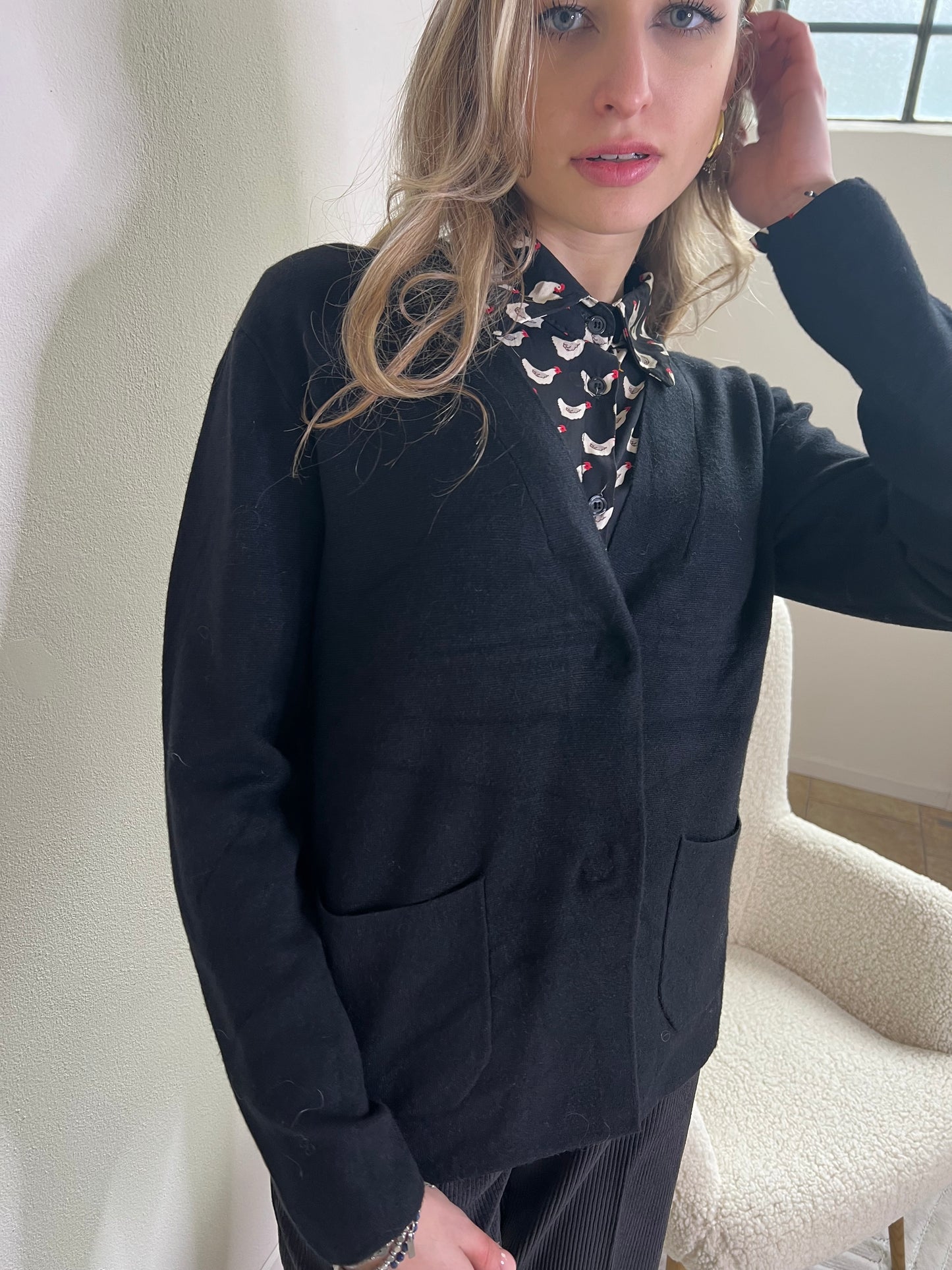 CLEMENTINA CARDIGAN NERO