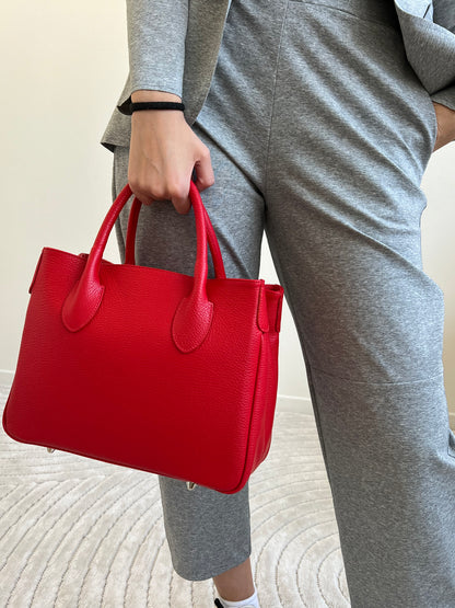 BORSA CON MANICI ROSSA