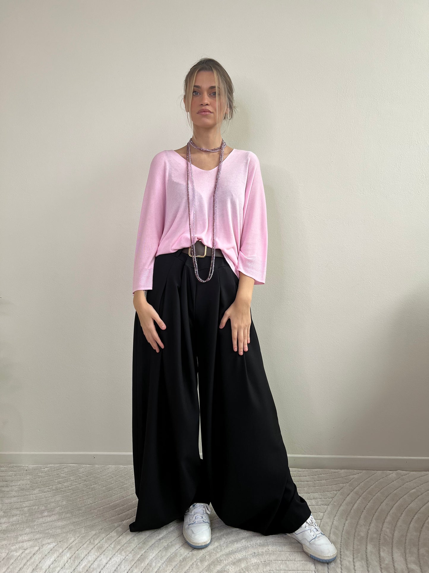 MIRIAM PANTALONE A PALAZZO NERO