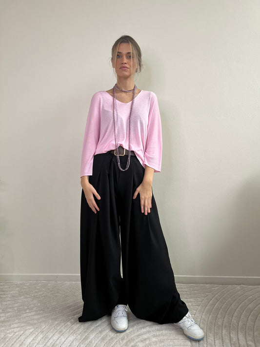 MIRIAM PANTALONE A PALAZZO NERO