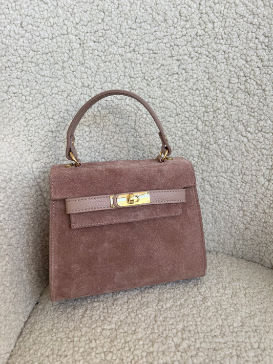 ZELDA BORSA SCAMOSCIATA ROSA BLUSH
