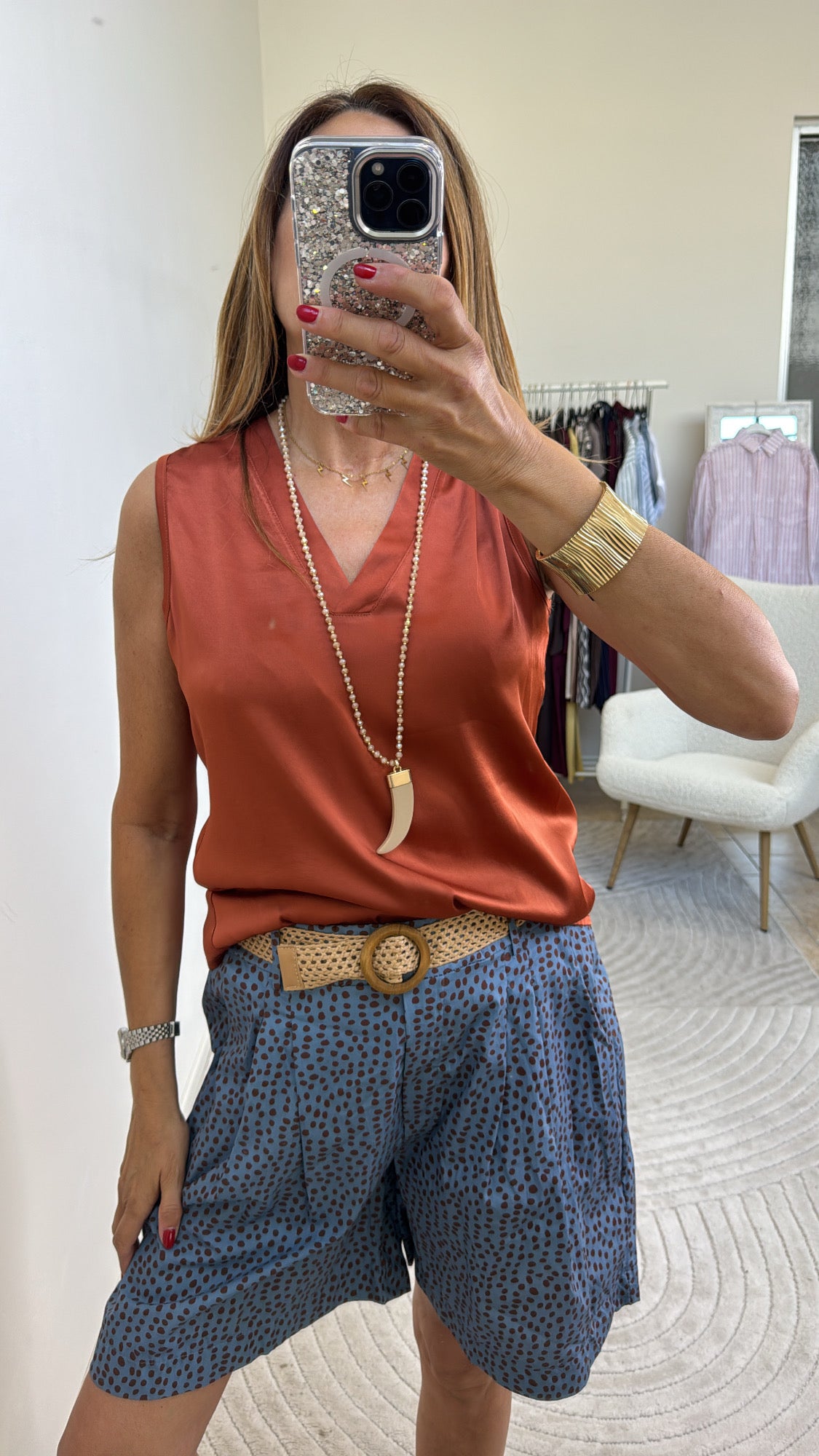 CANOTTA SATIN TERRACOTTA