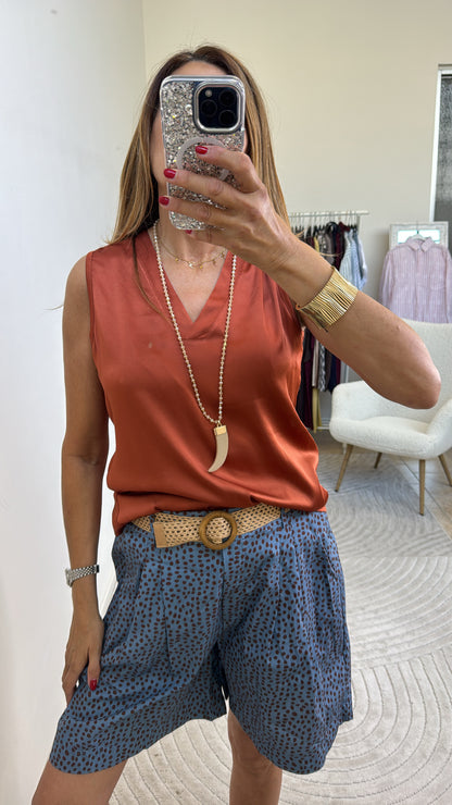 CANOTTA SATIN TERRACOTTA