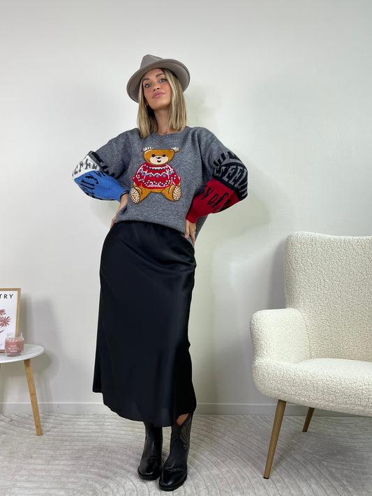 LONGUETTE SATIN NERO