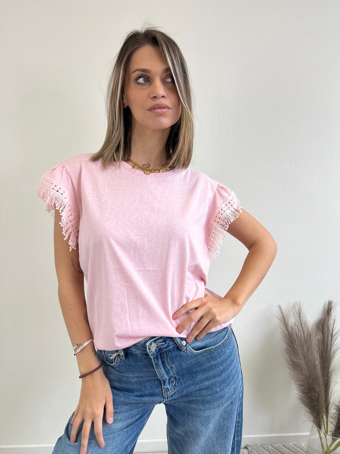 T.shirt YLENIA ROSA TAGLIA L/XL