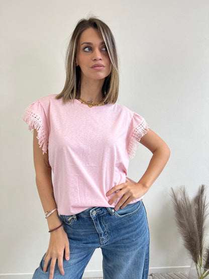 T.shirt YLENIA ROSA TAGLIA L/XL