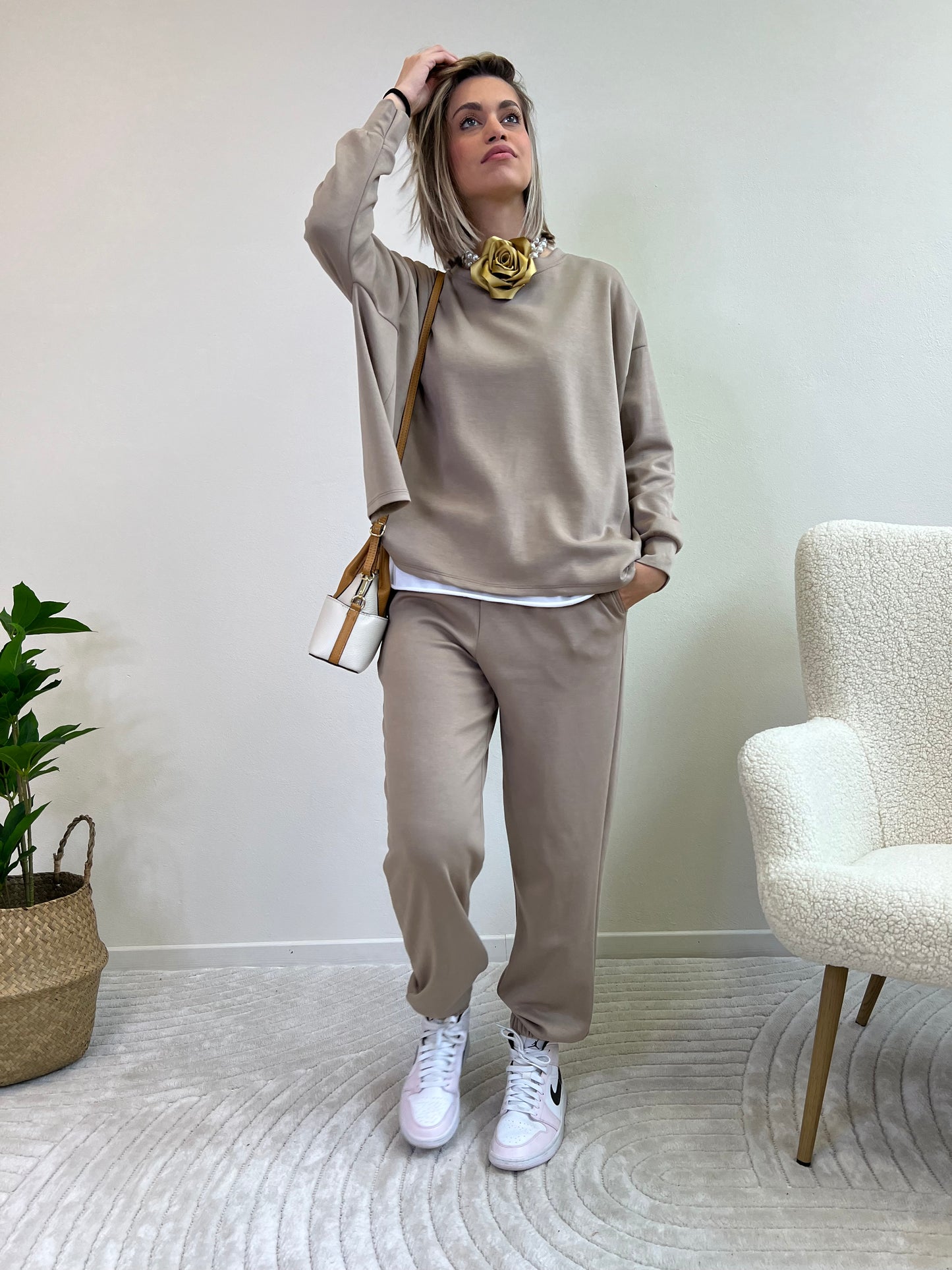 MILA SET TUTA CAPPUCCINO