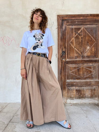 DELFINA PANTALONE AMPIO VAR.BISCOTTO