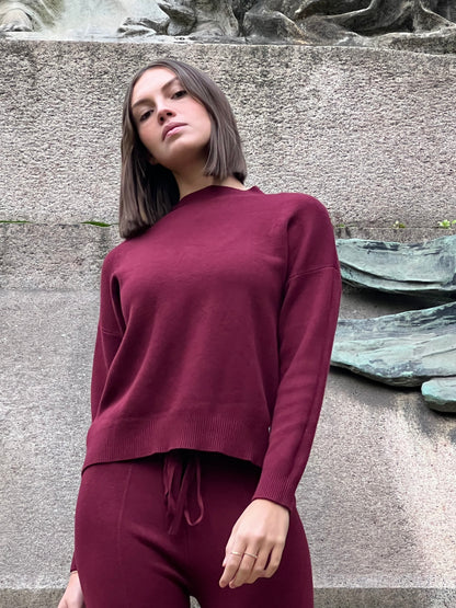 COPENAGHEN SET TUTA BURGUNDY