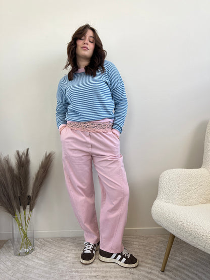 GESSY PANTALONE OVETTO ROSA