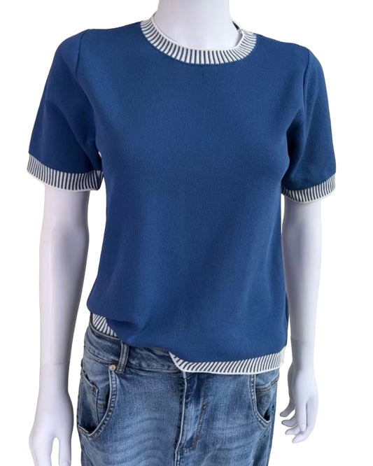 DANA PULLOVER BLU MARE