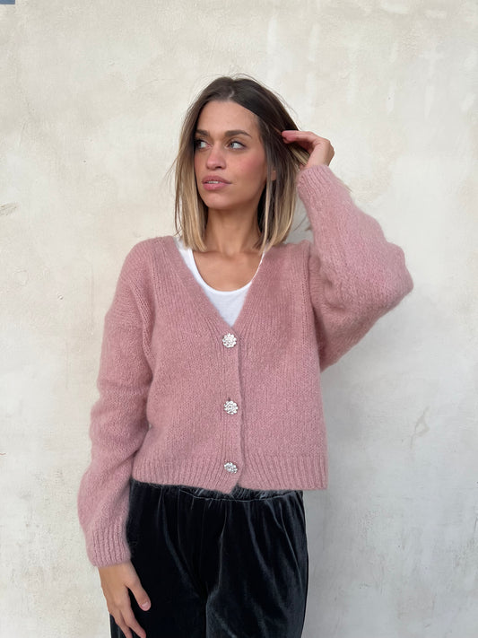 CLIO CARDIGAN BLUSH