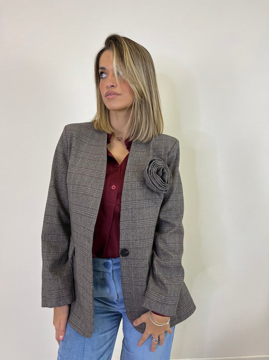 CLARA BLAZER TARTAN
