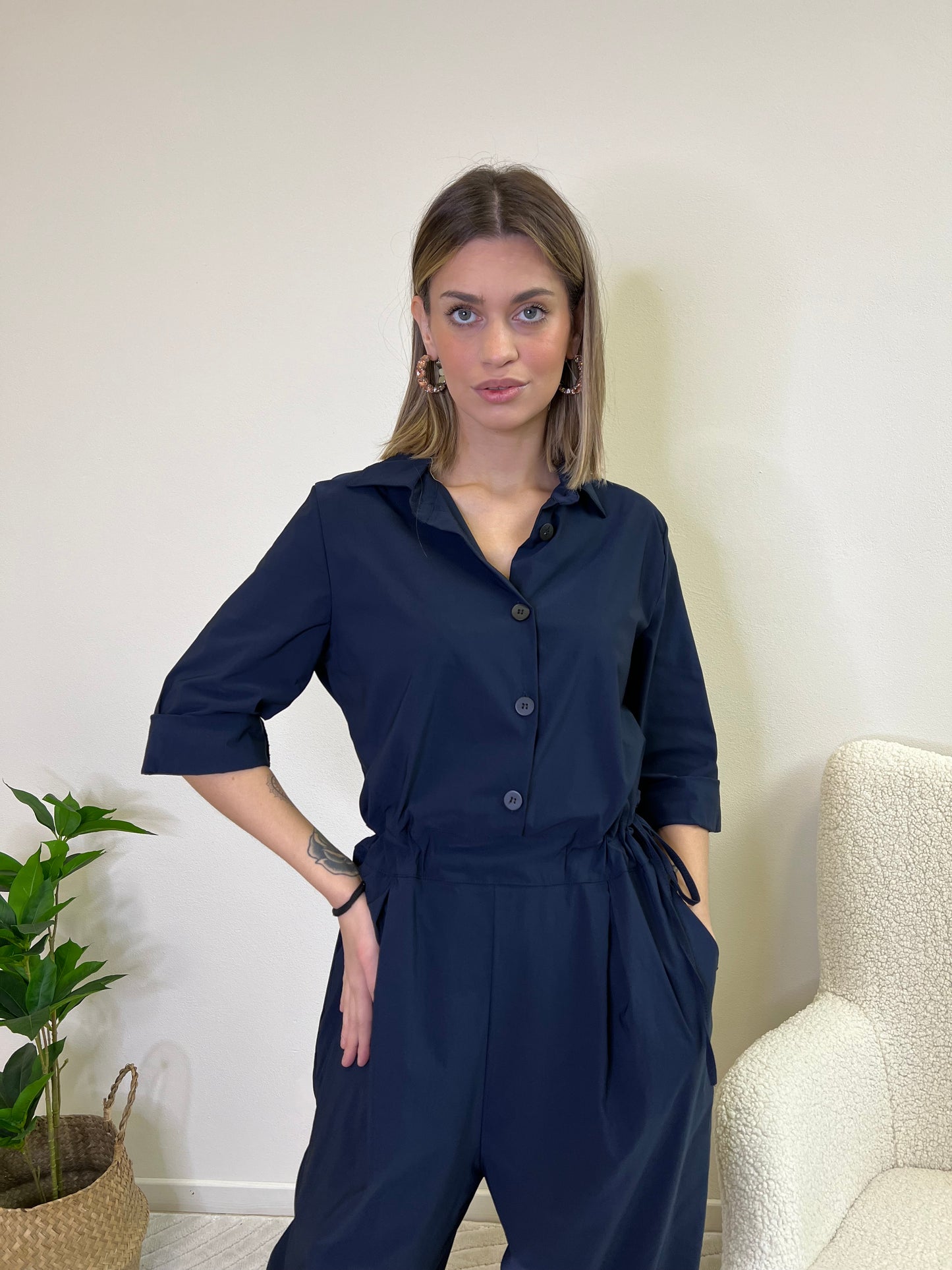 URBAN JUMPSUIT BLU NAVY