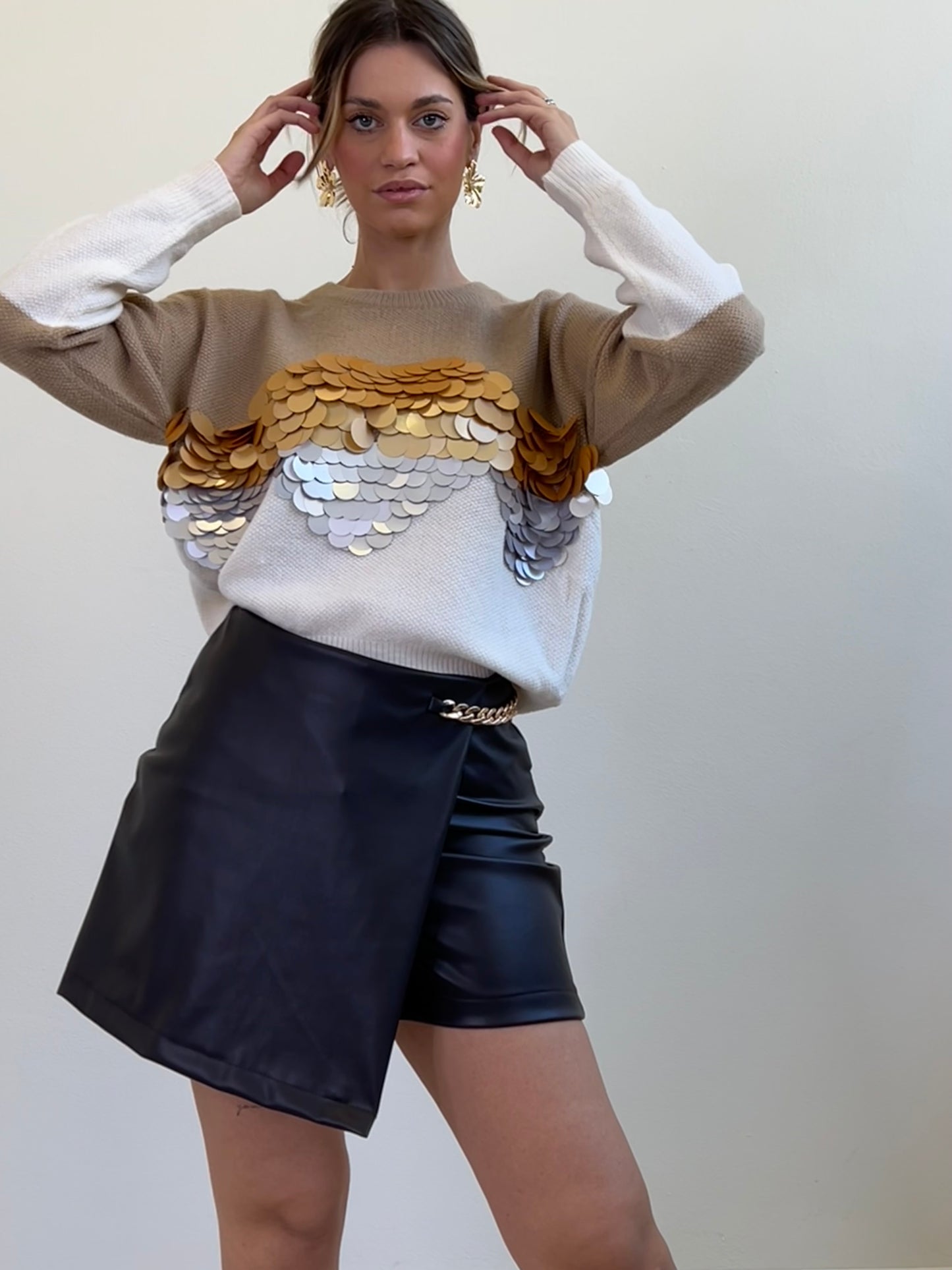 SHORT PORTAFOGLIO ECOPELLE TESTA DI MORO TG.M/L