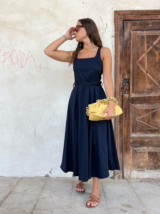 CHARLOTTE DRESS BLU tg.S