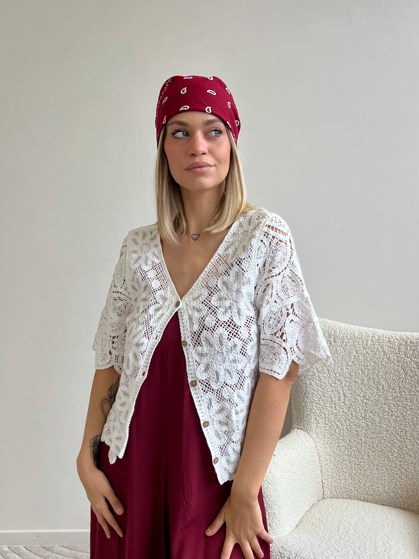 Bandana bordeaux