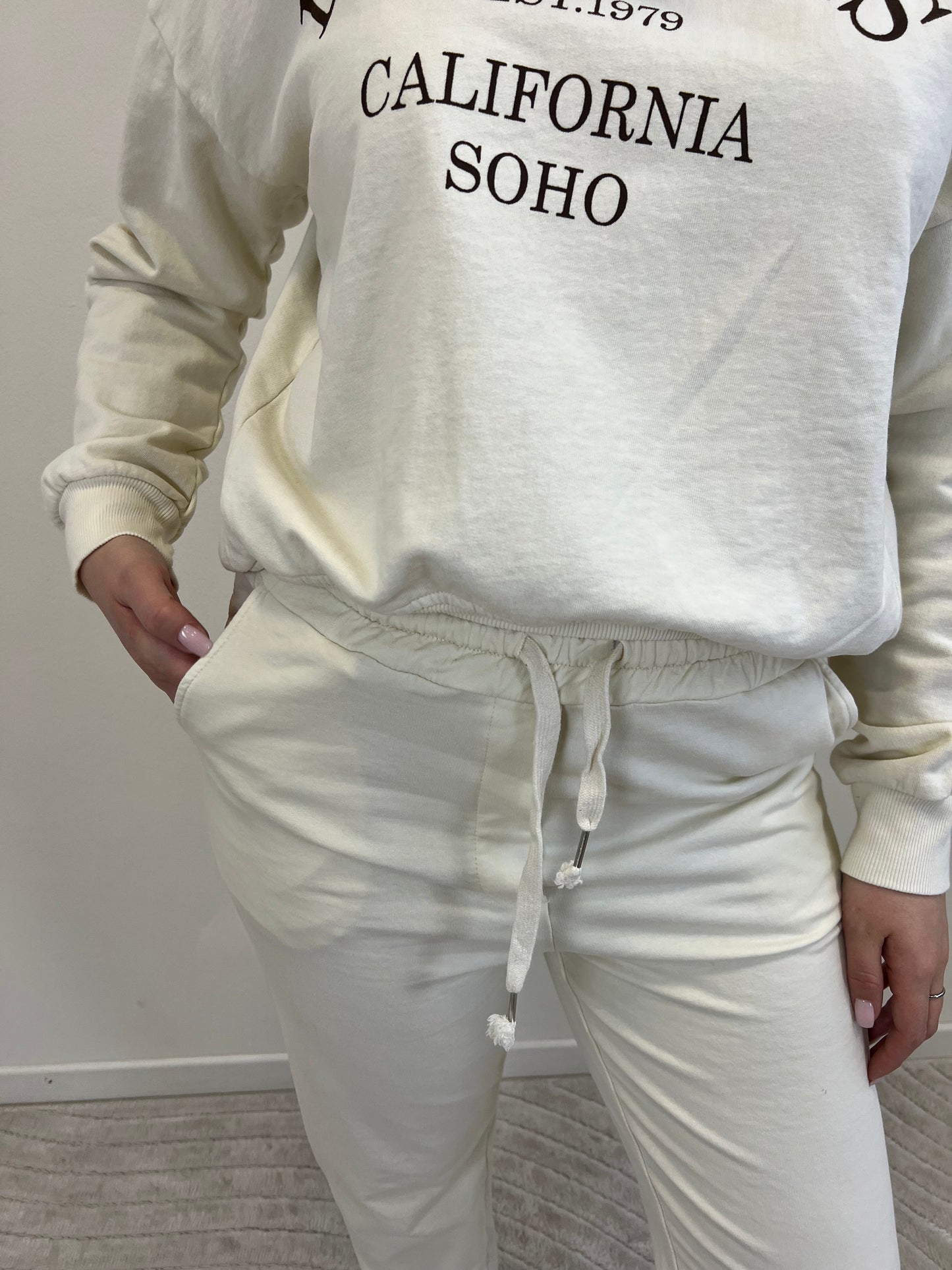 HUSTON PANTALONE TUTA BURRO