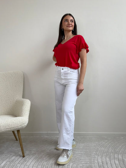 THELMA MAGLIA IN FILO ROSSO