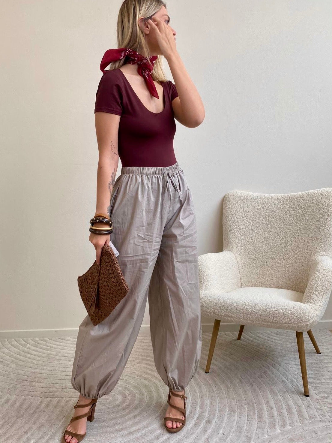 PANTALONE ALADINO SABBIA