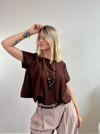 BLUSA PAPAYA variante cioccolato