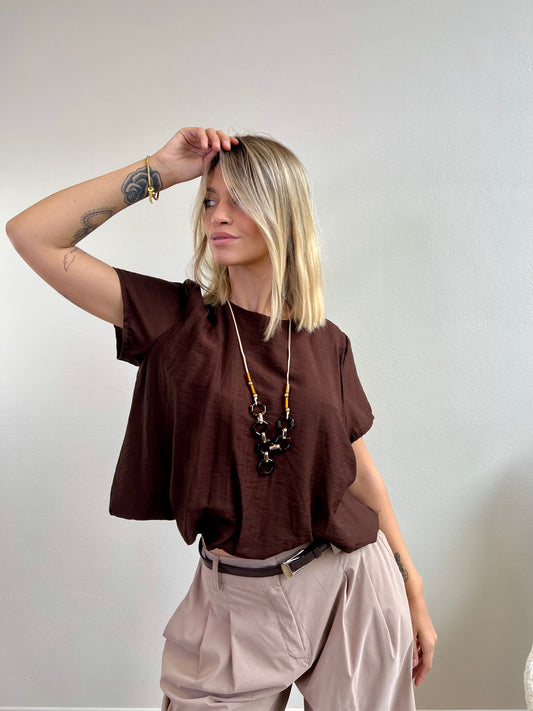 BLUSA PAPAYA variante cioccolato