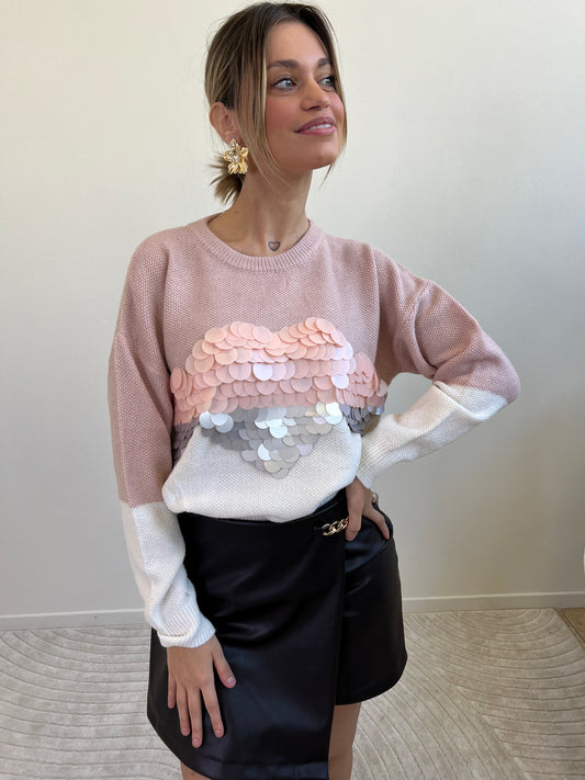 PULL MACROPAILLETTES CIPRIA