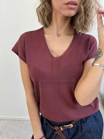 AMBRA MAGLIA ROSSO INDIA