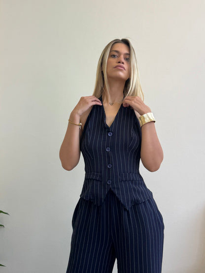 COORDINATO  VANITY BLU GESSATO